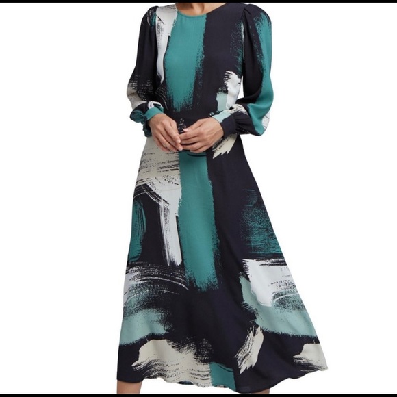 Rachel Pally Green and Black design Midi dress - Picture 1 of 9